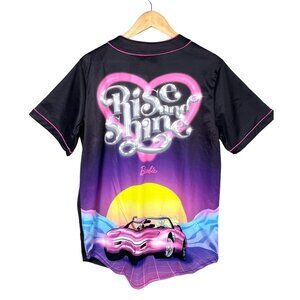 Barbie Baseball button up rise and shine jersey Y2K 90s size S
